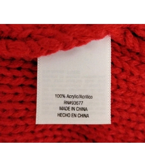 St. John's Bay Cable Knit Pullover Sweater Rio Red Women's Size L New w/Tags - Picture 4 of 5